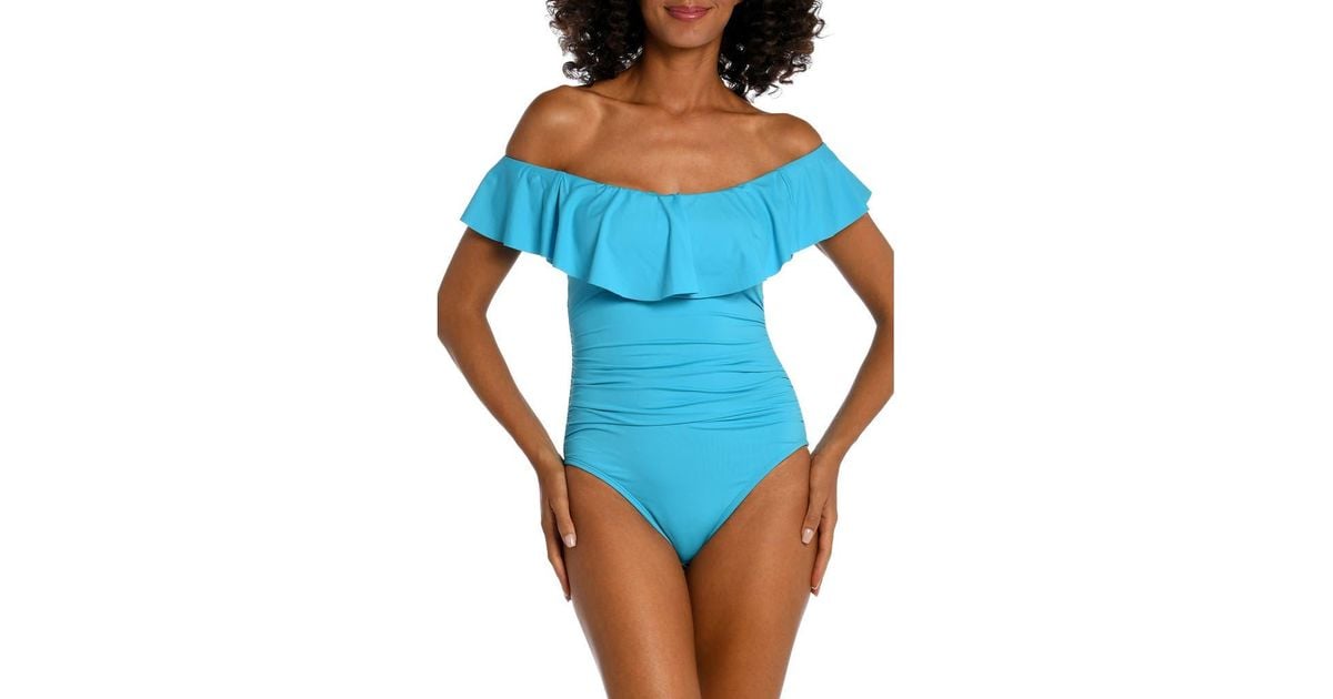 White Ruffle Cut Out One Shoulder One Piece Swimsuit