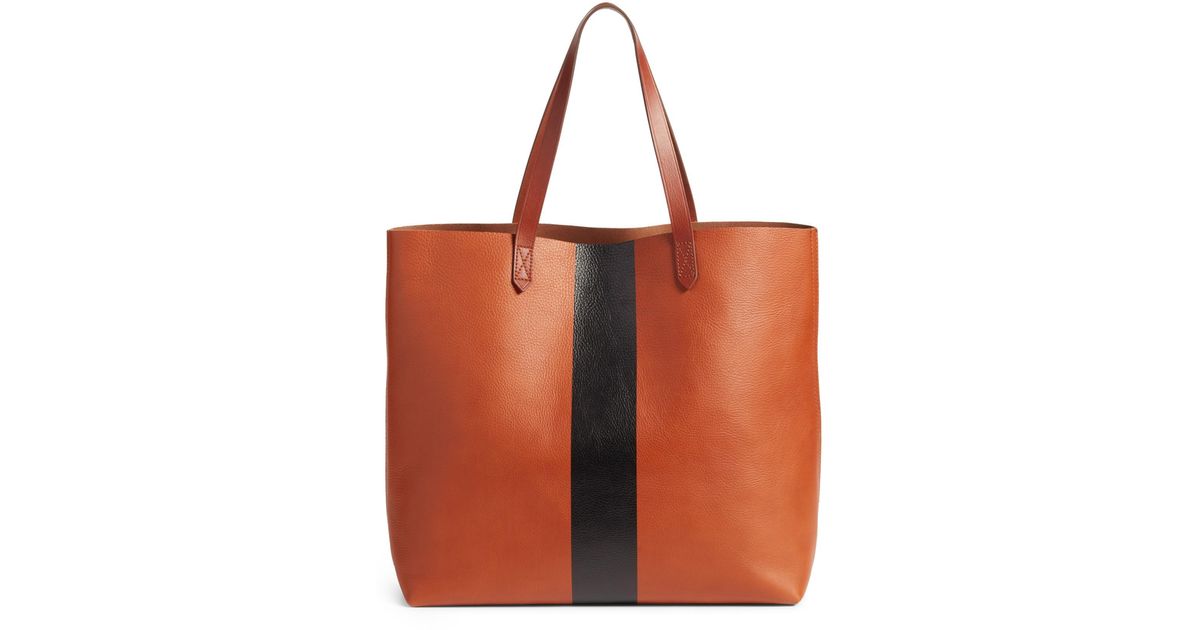madewell paint stripe tote