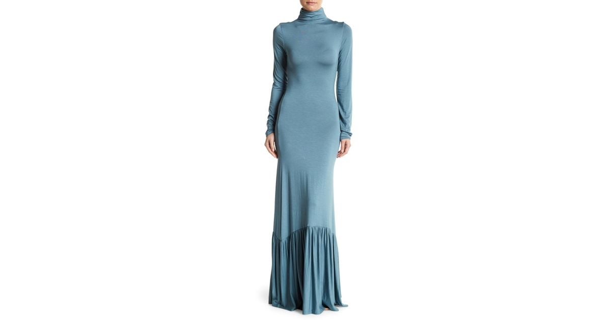 go couture long sleeve maxi dress