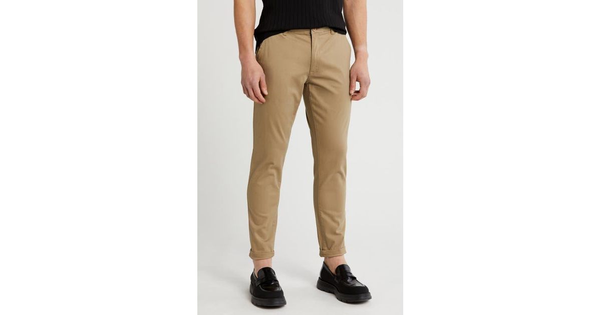 Pant R Us T.R. Premium Slim Fit Stretch Chino Pants in Natural for Men | Lyst