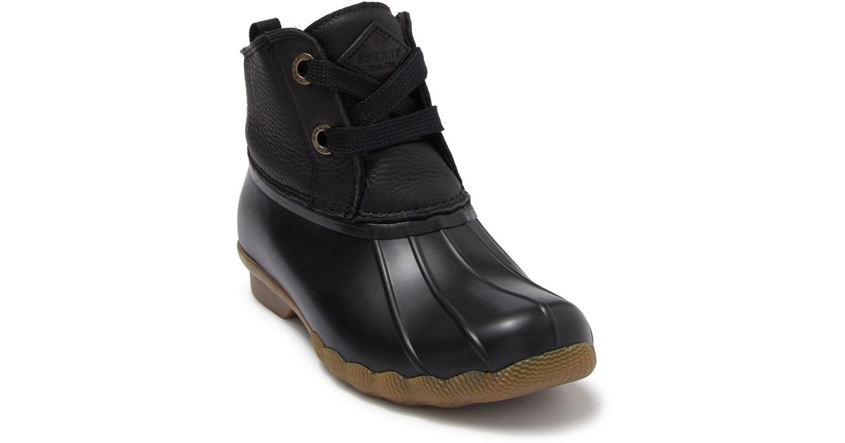 sperry 2 eye leather duck boot