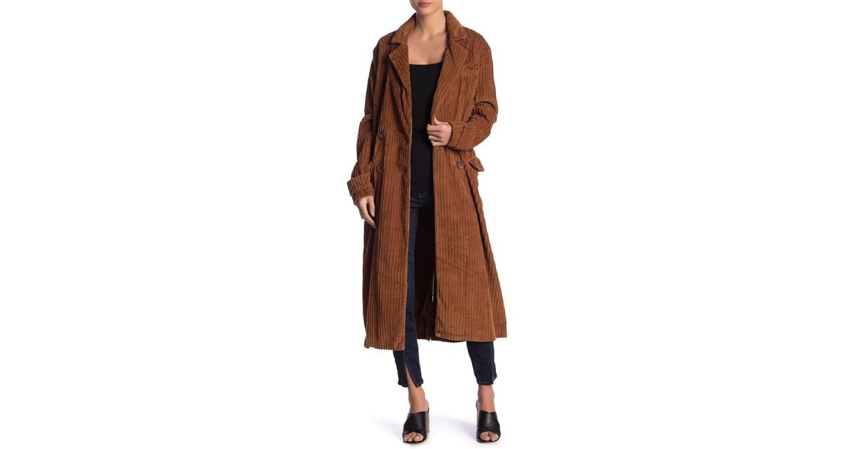 Free people abbey shop road duster coat