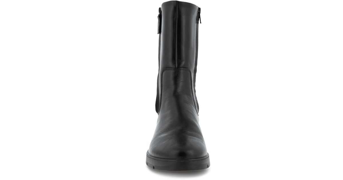Ecco Bella Water Resistant Leather Boot in Black | Lyst