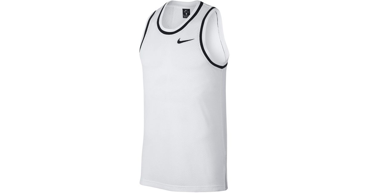 white nike basketball jersey