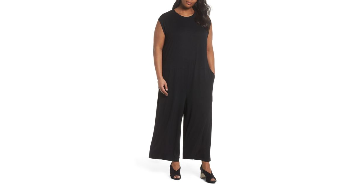 eileen fisher plus size jumpsuit