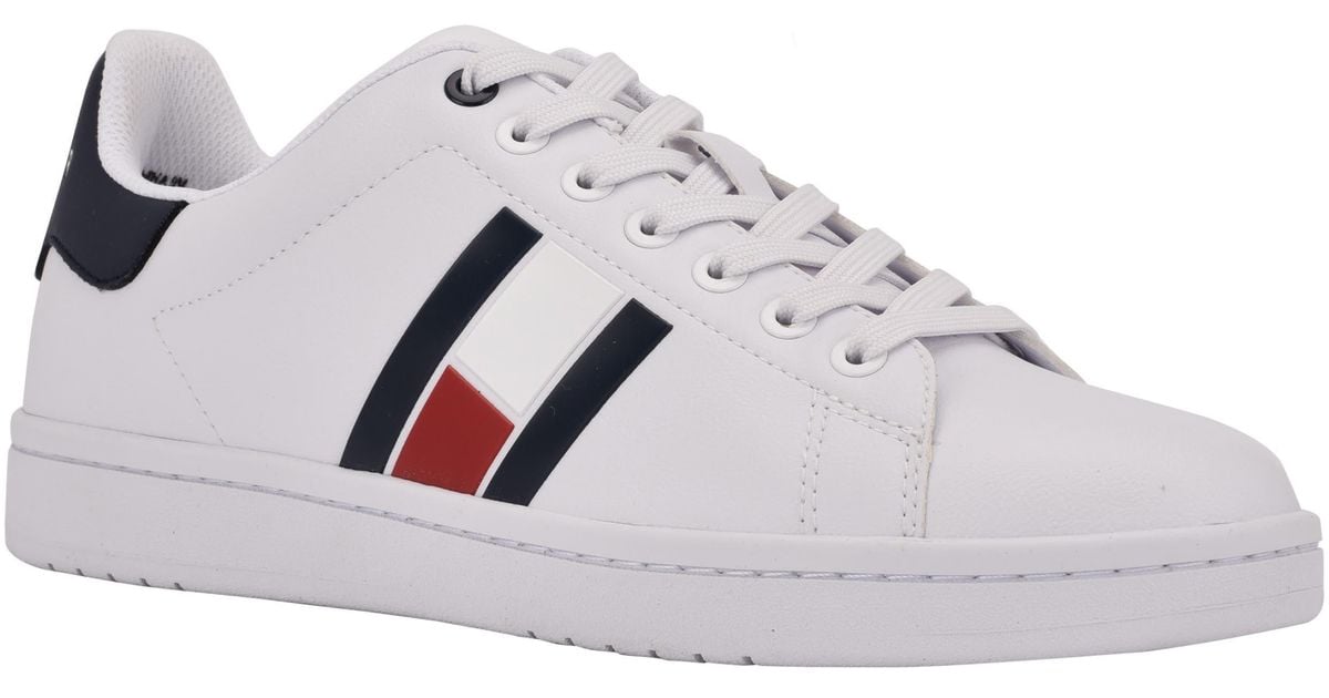 Tommy Hilfiger Lansen Lace-up Sneaker In White 140 At Nordstrom Rack ...