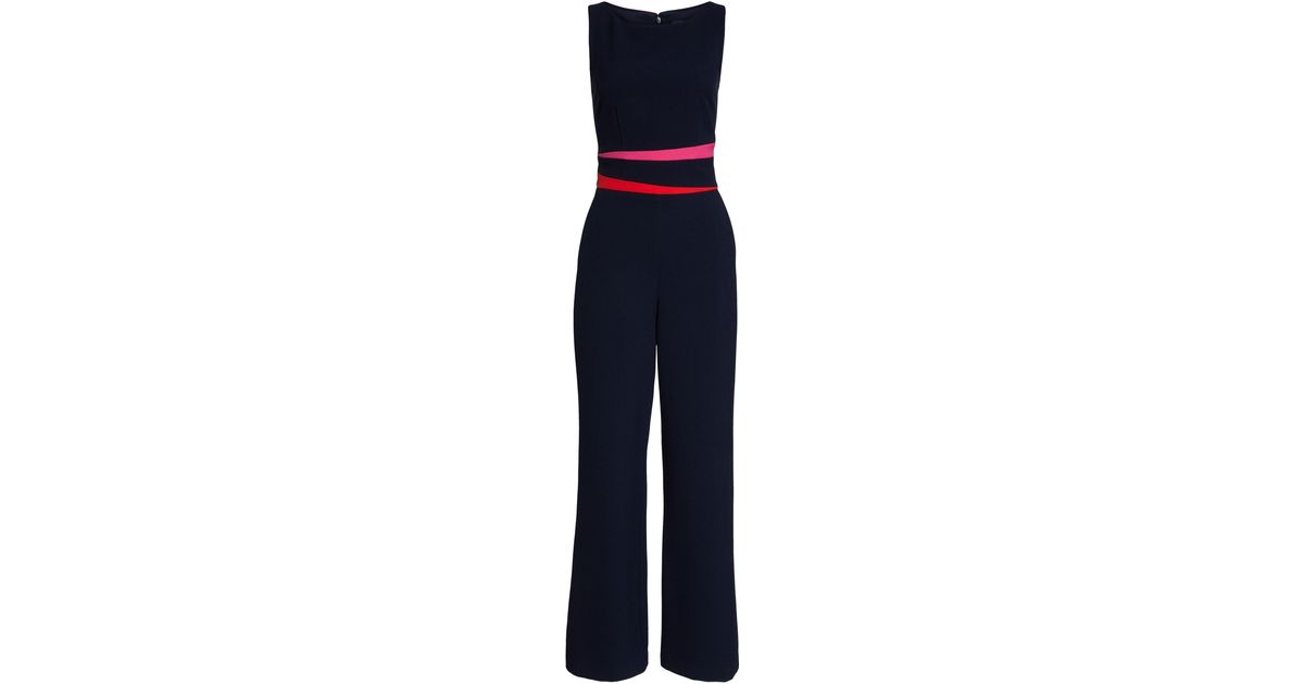 colorblock crepe jumpsuit vince camuto