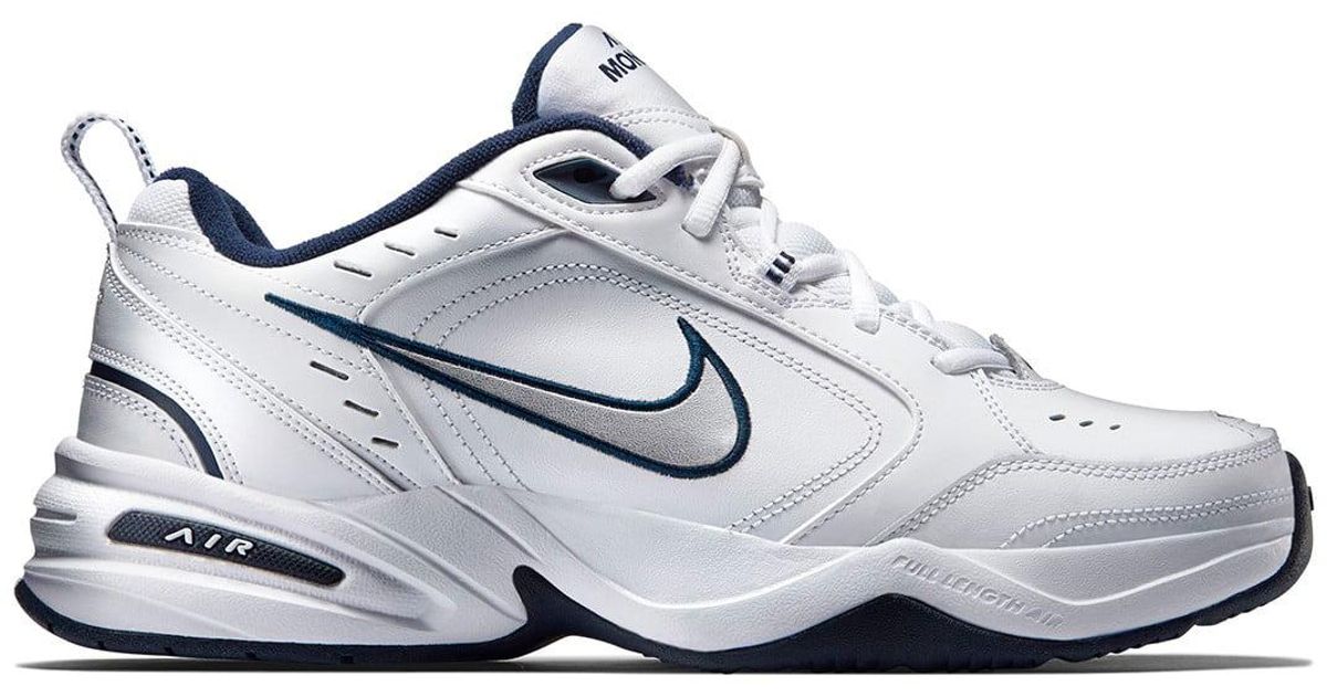 nike air monarch 4 white black red