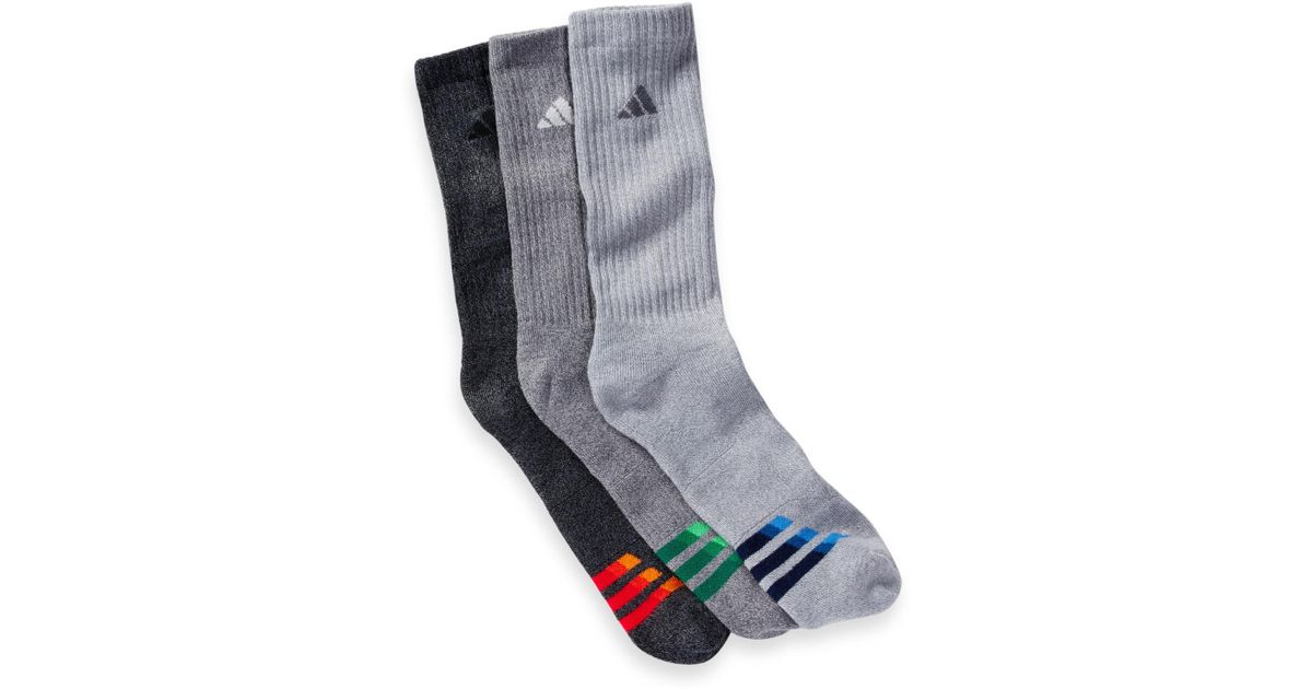 adidas Originals Synthetic Climalite Compression Crew Socks Pack Of 3