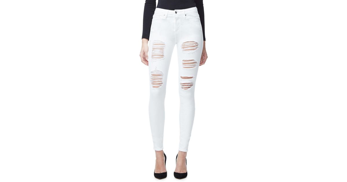 good american distressed jeans