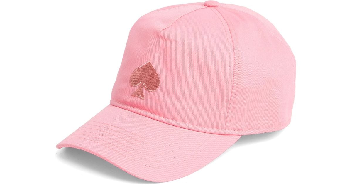 Kate Spade Spade Logo Baseball Cap in Pink Lyst