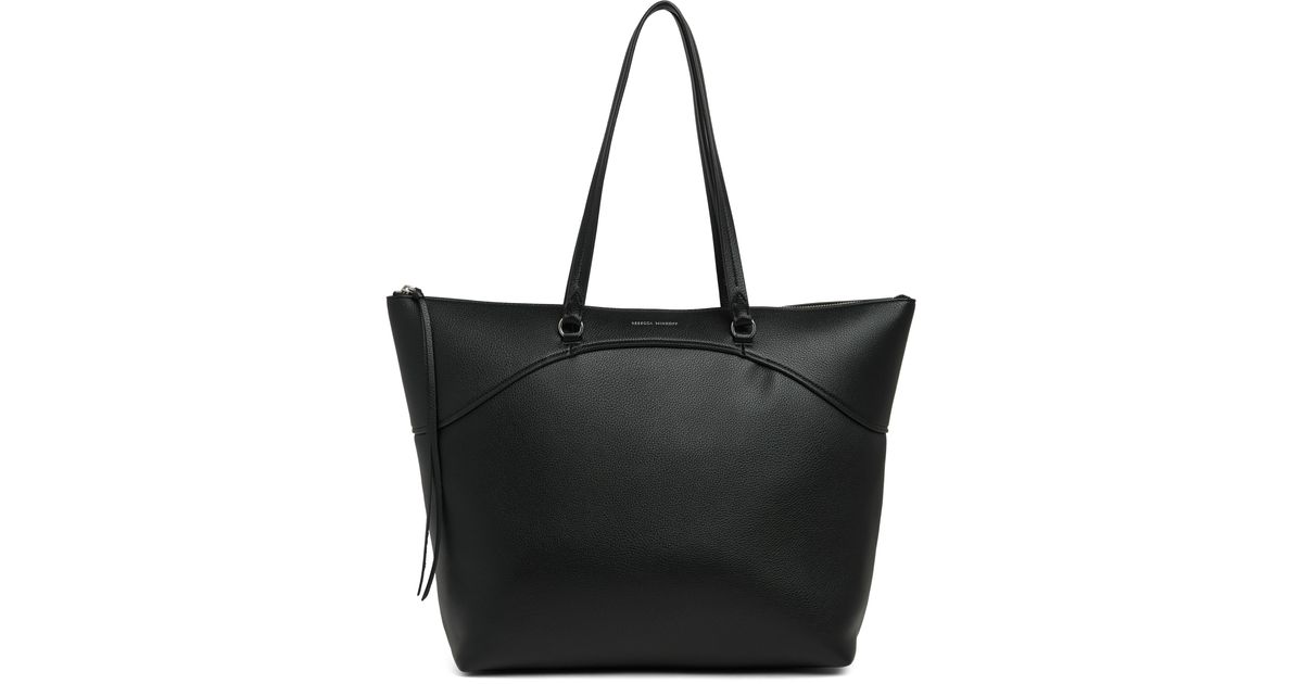 Rebecca Minkoff Signature Zip Top Tote Bag in Black Lyst