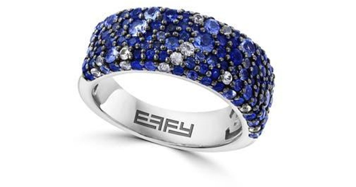 Effy sapphire sapphire ring in blue lyst