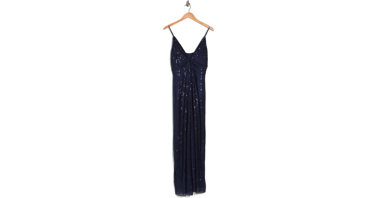 AREA STARS Sequin Jumpsuit In Navy At Nordstrom Rack in Blue Lyst