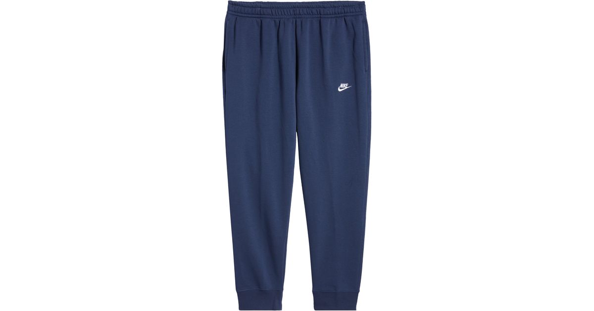 nike club navy joggers