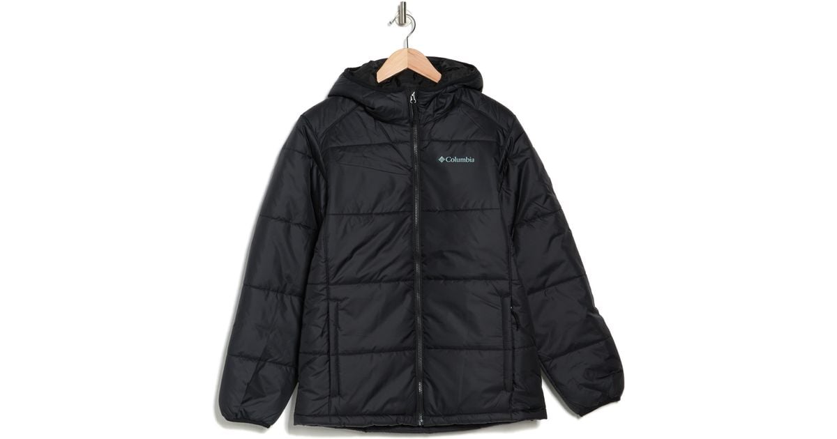 Columbia Great Bend Hooded Insulated Puffer Jacket In Black At Nordstrom  Rack for Men | Lyst