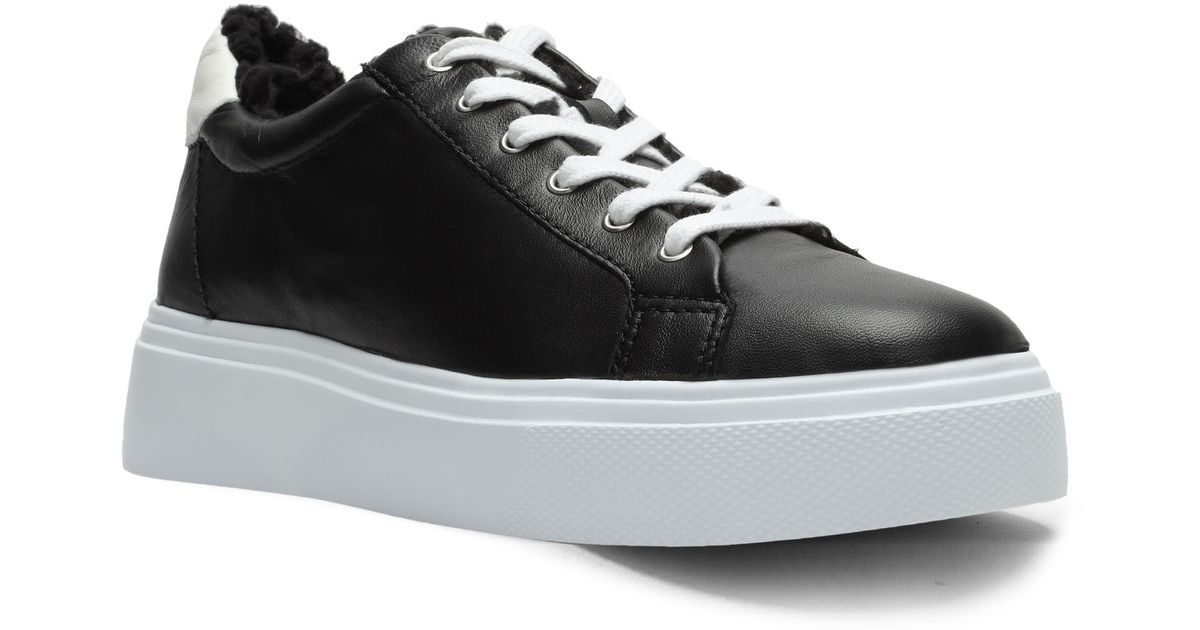 Schutz Rubber Kristin Platform Sneaker in Black/ White Leather (Black) -  Lyst
