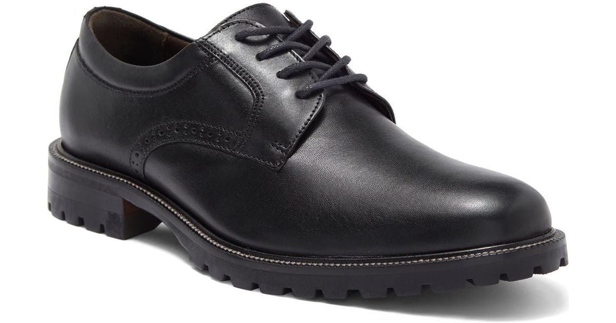 Johnston Murphy Stratford Plain Toe Derby in Black for Men Lyst