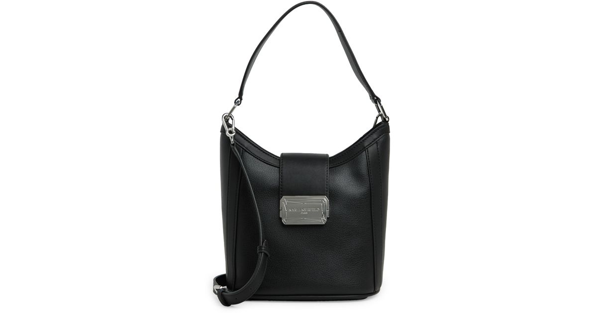 Karl Lagerfeld Linette Bucket Bag in Black | Lyst
