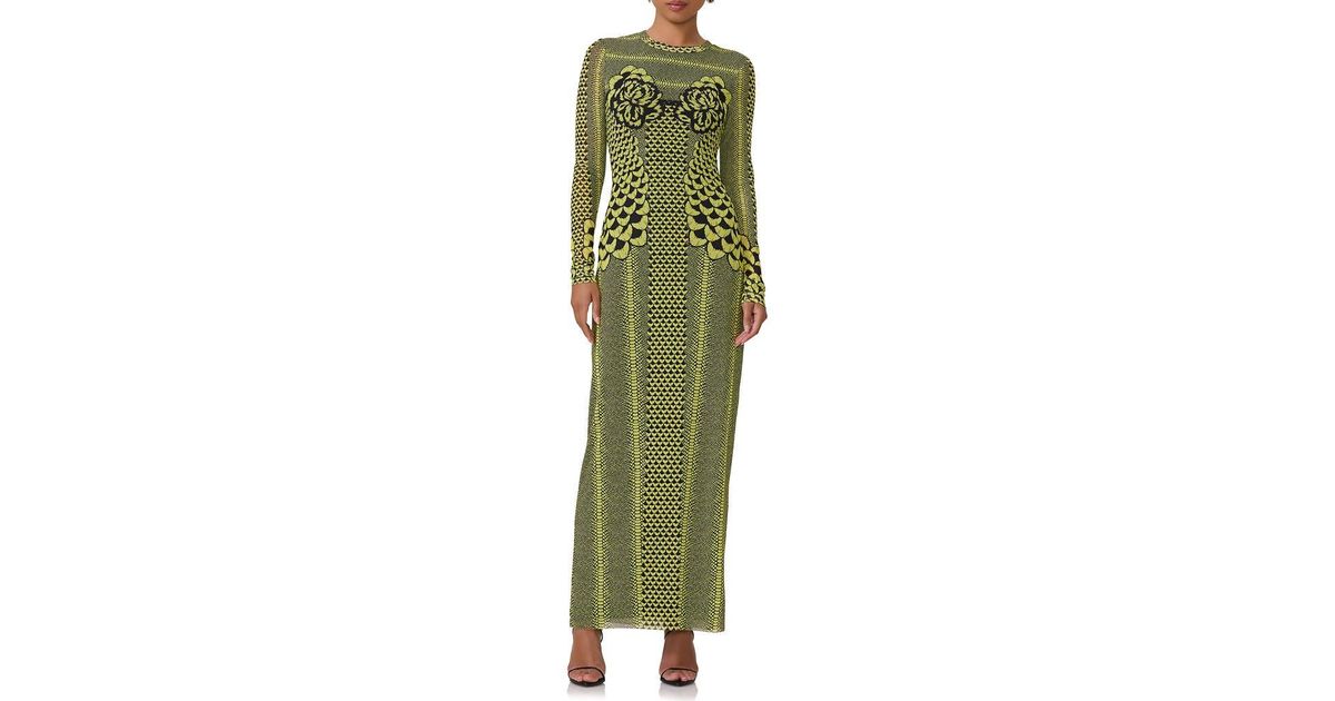chinese dress ladies Deema Black Jersey And Mesh High Neck Maxi Dress  Club L London