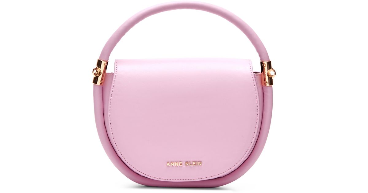 Anne Klein Tube Half Moon Crossbody Bag in Pink Lyst