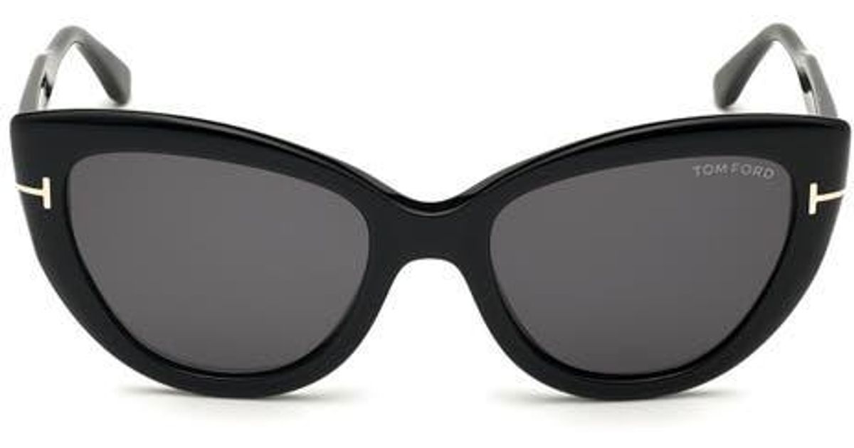 Tom Ford Anya Cateye Sunglasses, Black/Smoke, 55mm Tom Ford Sunglasses Women main image 2