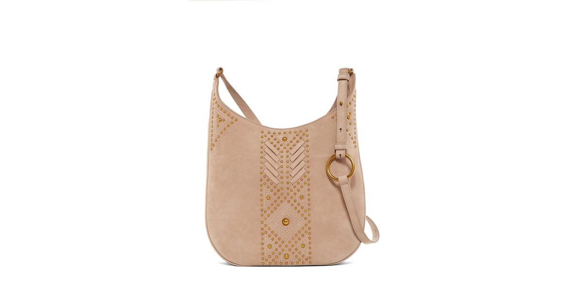 frye studded crossbody bag