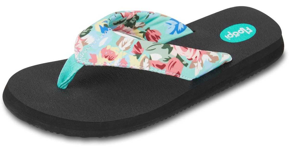 FLOOPI Isabella Yoga Flip Flop in Blue Lyst