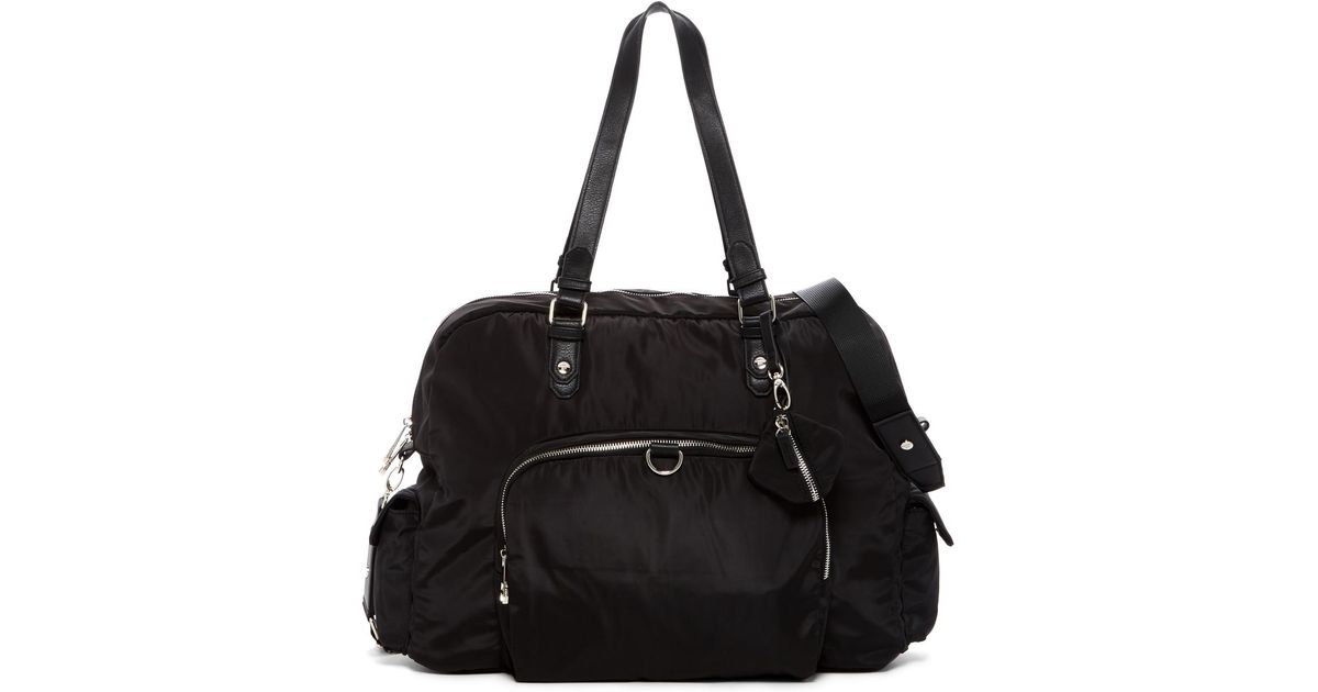 Madden Girl Synthetic Glory Nylon Large Weekend Bag in Black Lyst