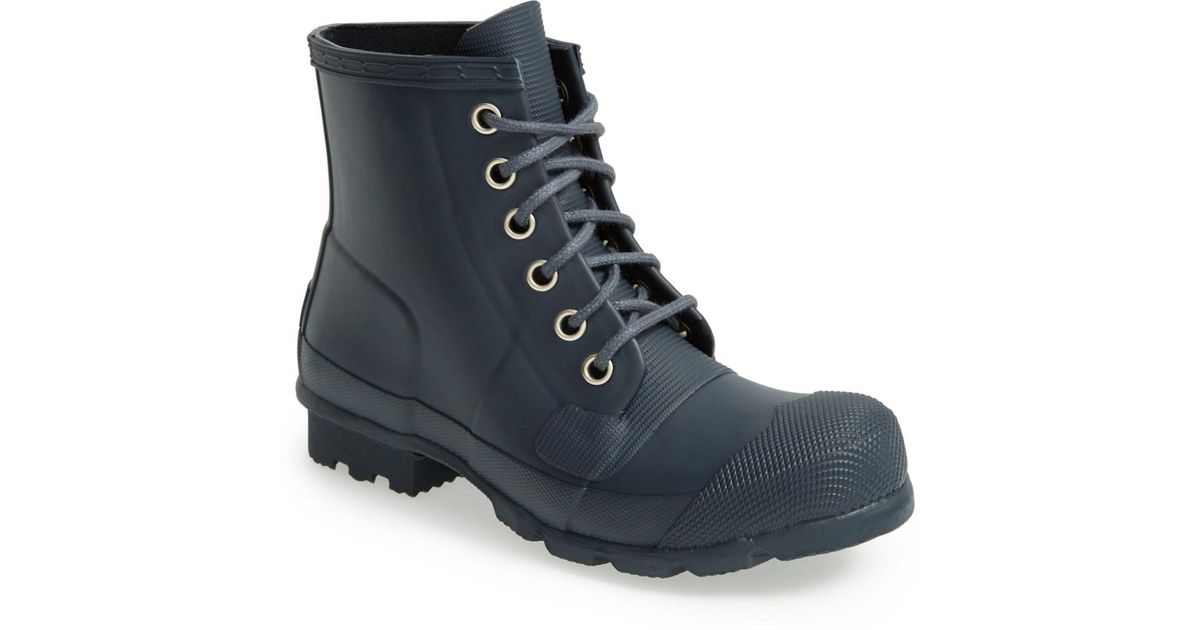 lace up hunter rain boots