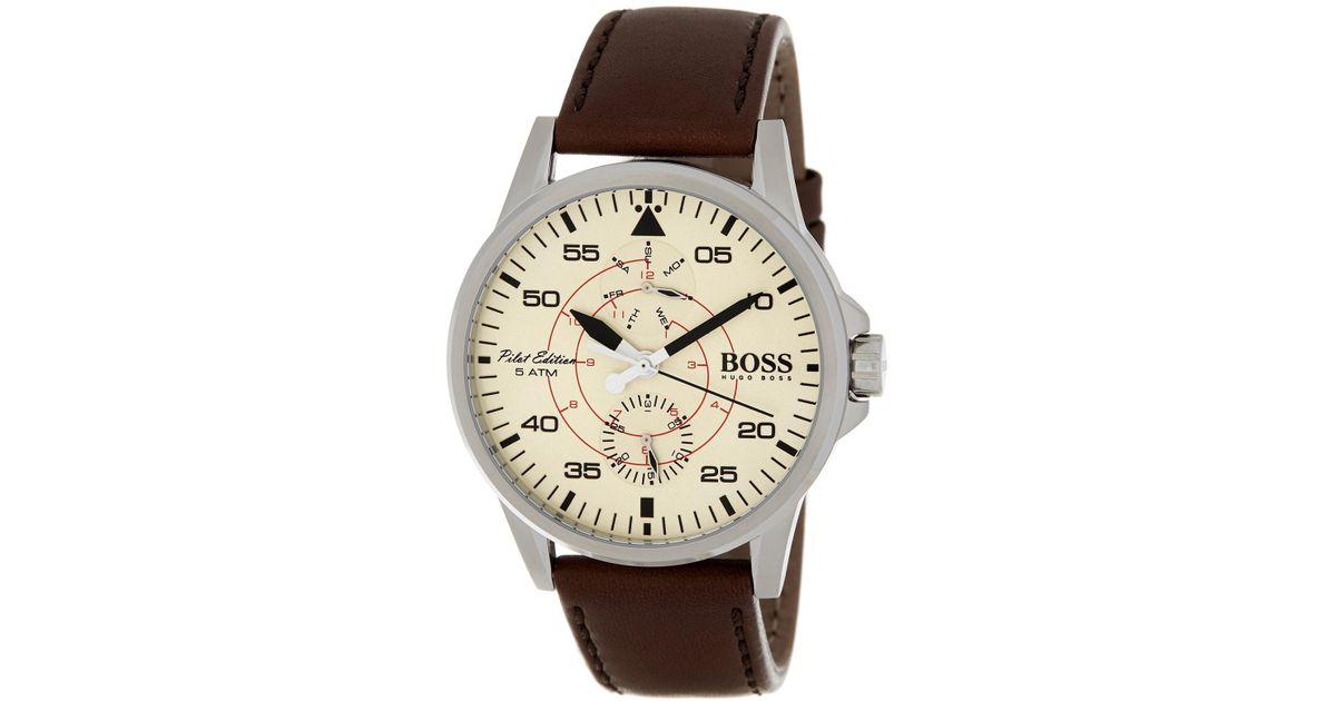 hugo boss aviator watch