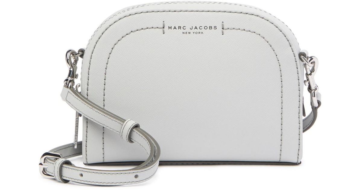 Marc Jacobs Playback Crossbody Bag in Grey Leather ref.687534