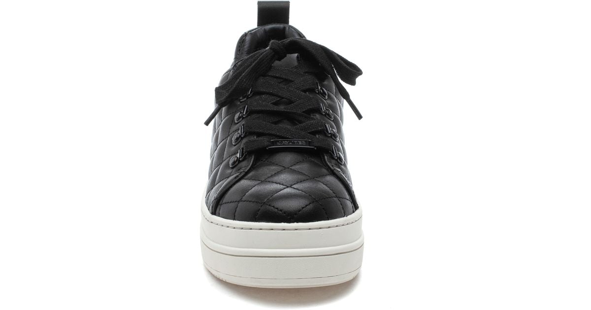 J/Slides Jslides Nancee Quilted Platform Sneaker in Black Lyst