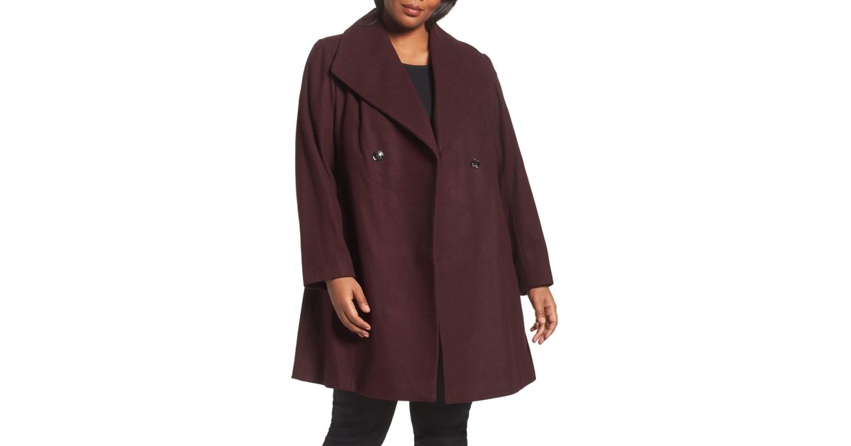 plus size swing coat