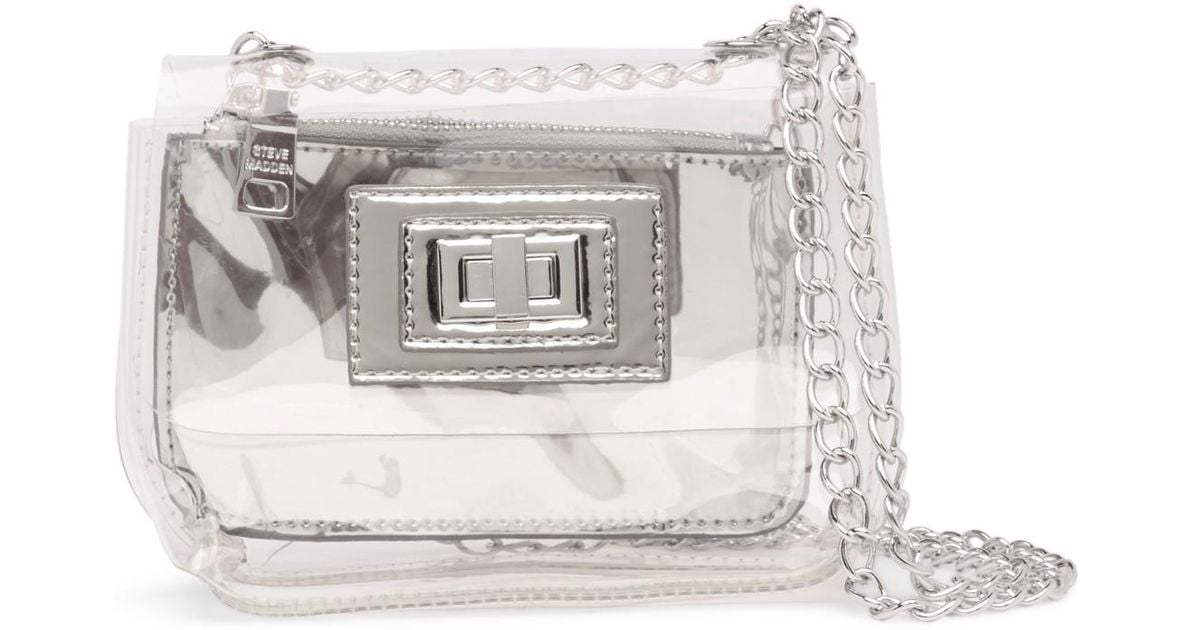 PUMPED Bag Clear  Women's Crossbody Clear Bag – Steve Madden