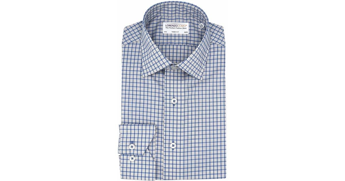 Lorenzo Uomo Synthetic Trim Fit Plaid 