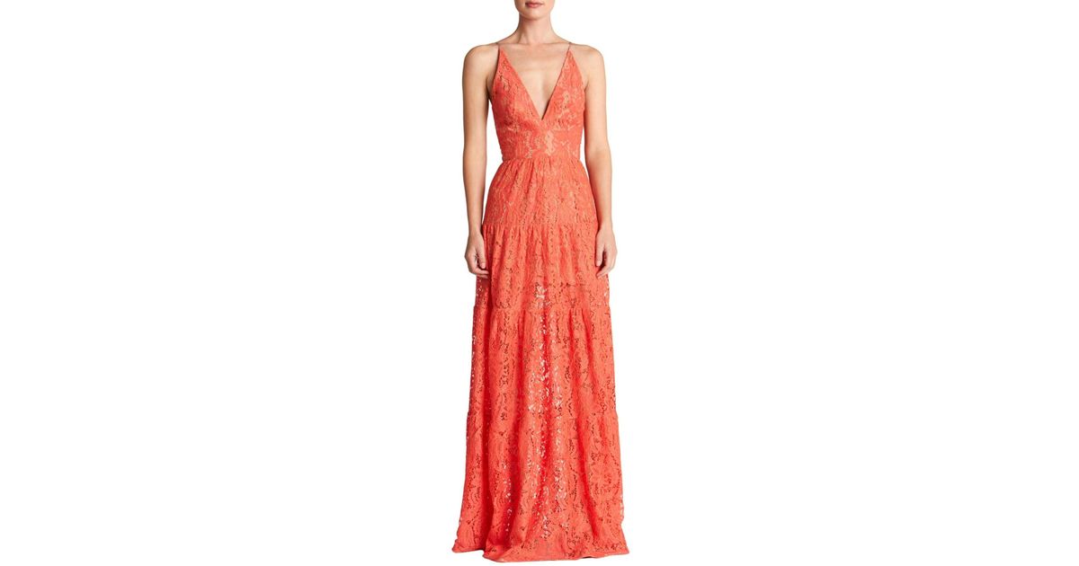 blue melina lace maxi