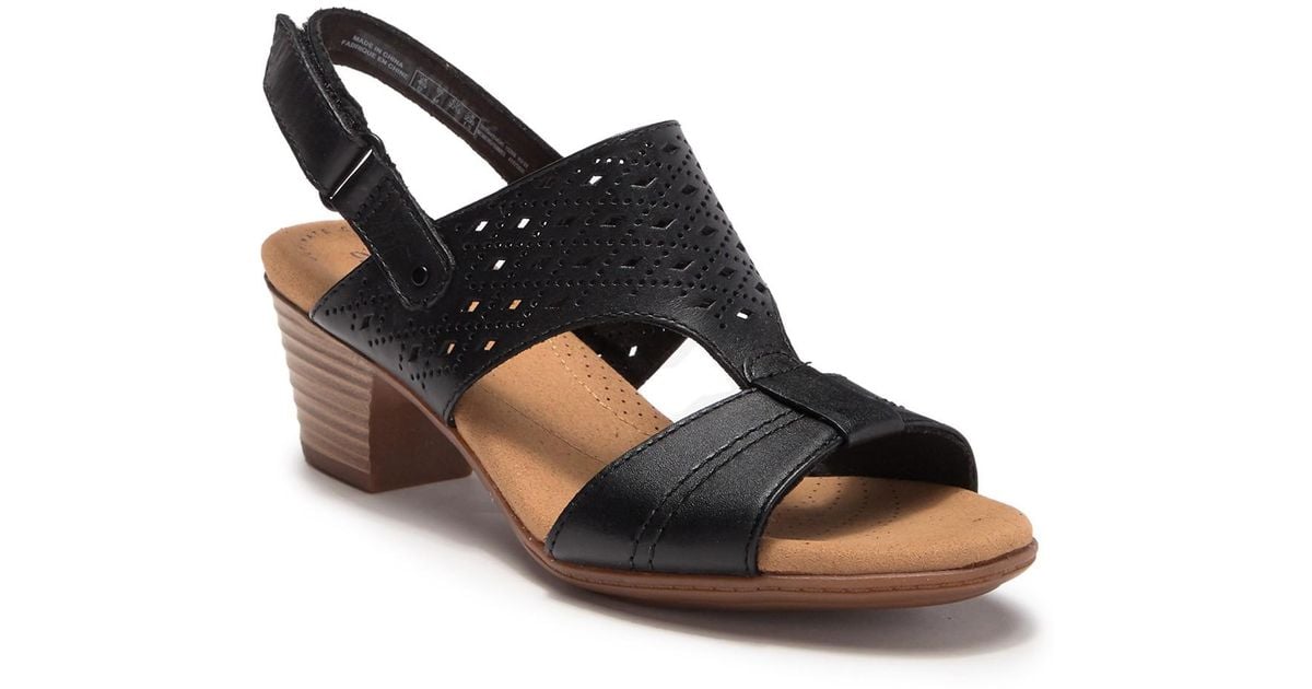 clarks valarie mindi block heel sandal