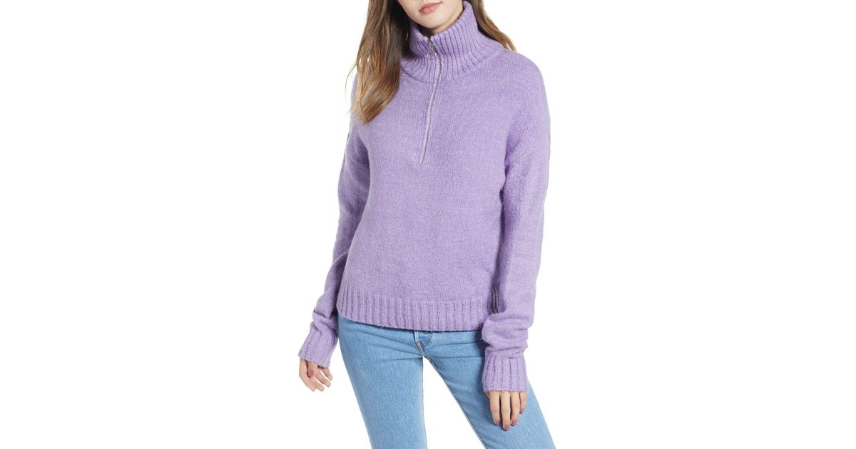 lavender quarter zip
