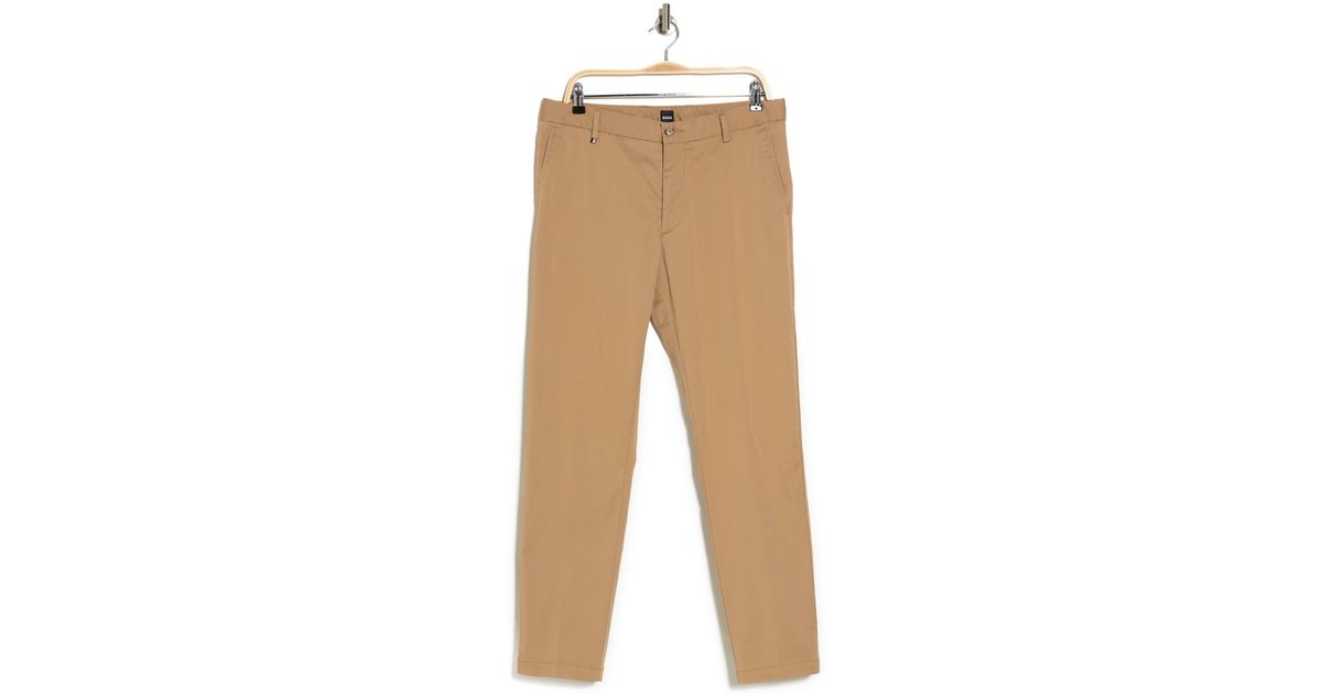 BOSS by HUGO BOSS Kane Chino Pants in Natural for Men | Lyst