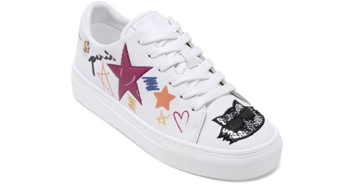 KARL LAGERFELD Cate Ikonic Sneaker in White | Lyst