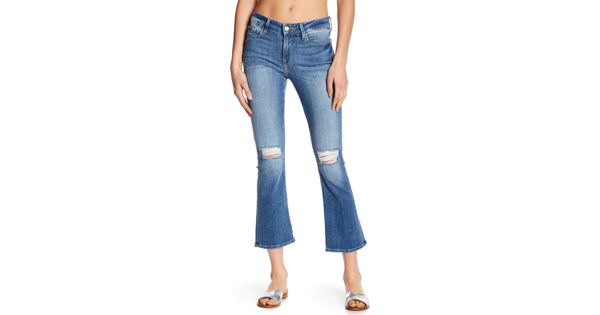 mini flared jeans
