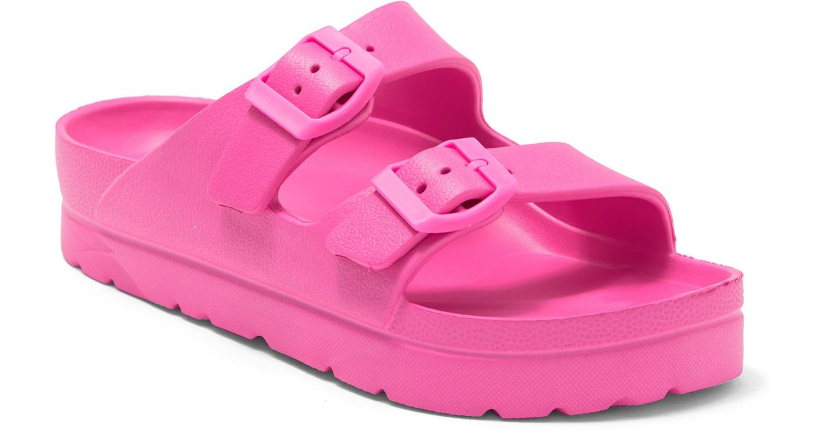 MIA Little Kiana Platform Slide Sandal in Pink | Lyst