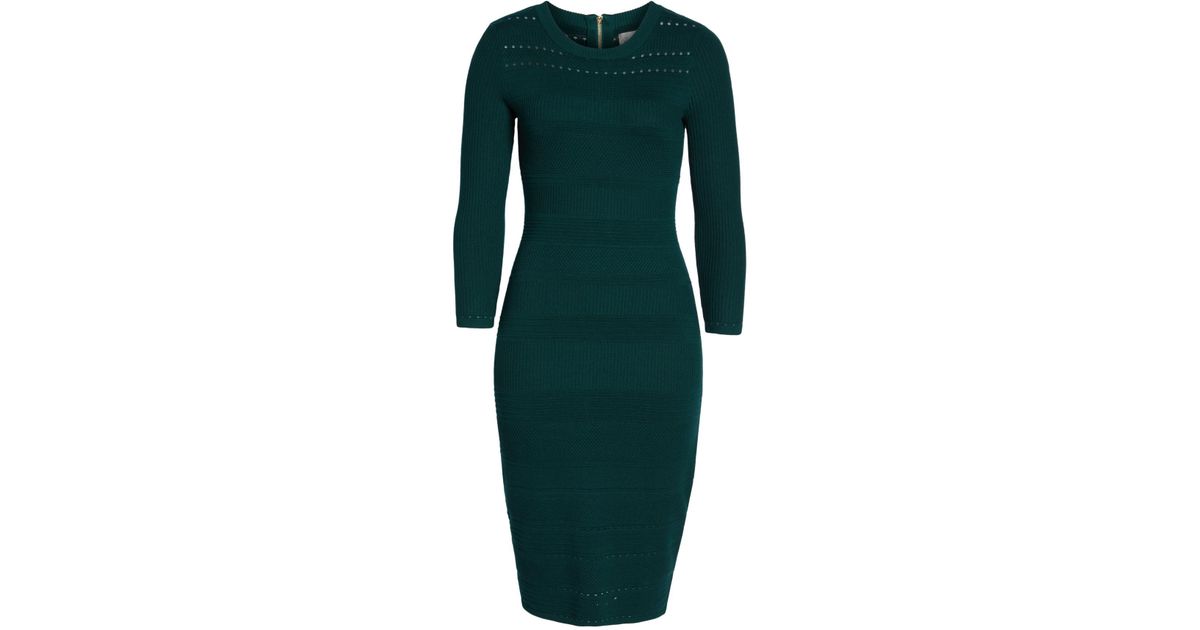 eliza j stitch detail sweater dress