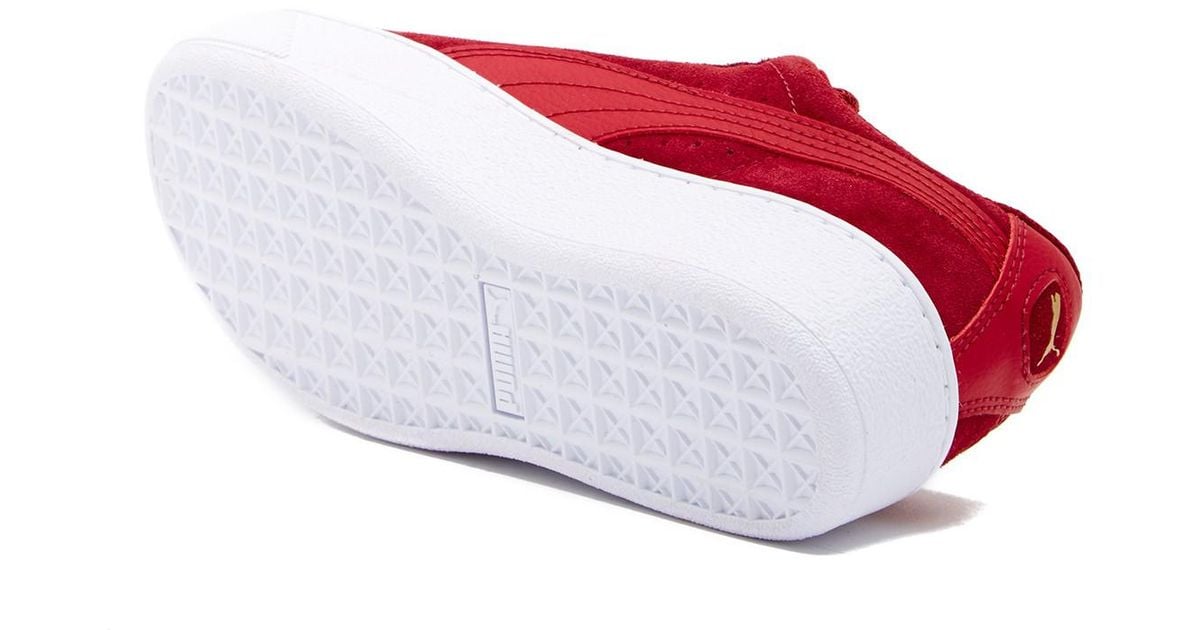 puma soft foam red shoes