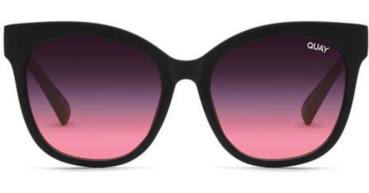 Quay Women\'s It\'s My‎ Way black multi fade Cat Eye Sunglasses new in pouch Quay Australia It main image 3