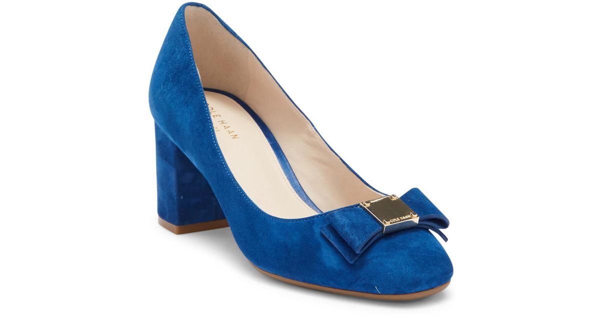 cole haan blue pumps