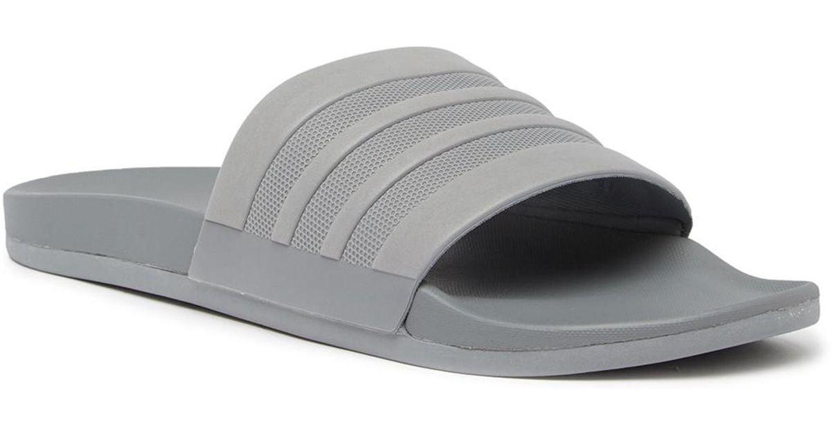lyst adidas adilette supercloud slide sandalo (uomini) in grigio per gli uomini. lyst adidas adilette supercloud slide sandalo (uomini) in grigio per gli uomini.