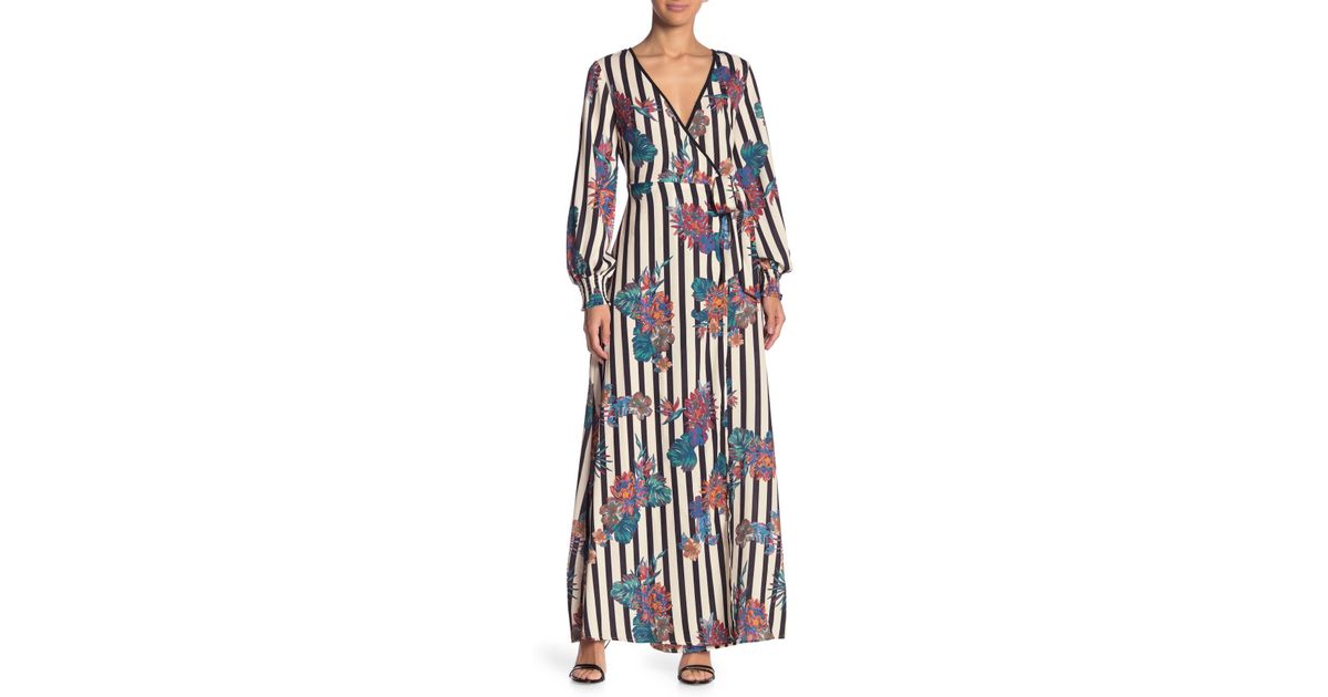 jealous tomato maxi wrap dress