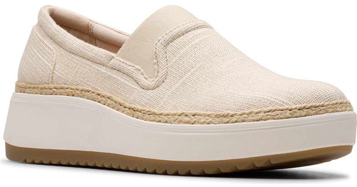 clarks-zylah-sky-platform-loafer-in-white-lyst